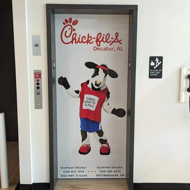 Door wrap, Chick-fil-A