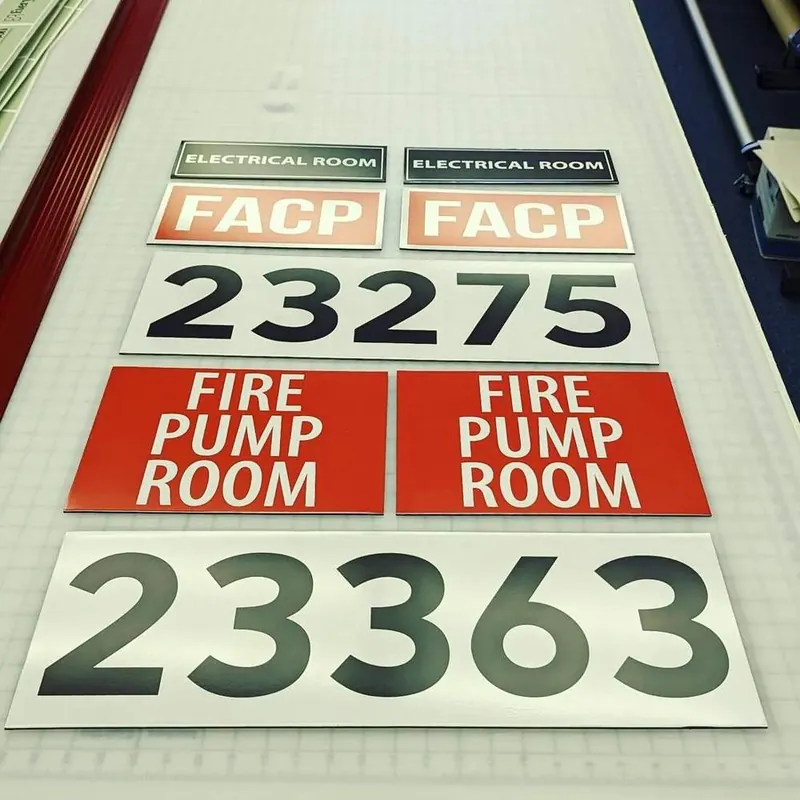 Facility compliance sign set