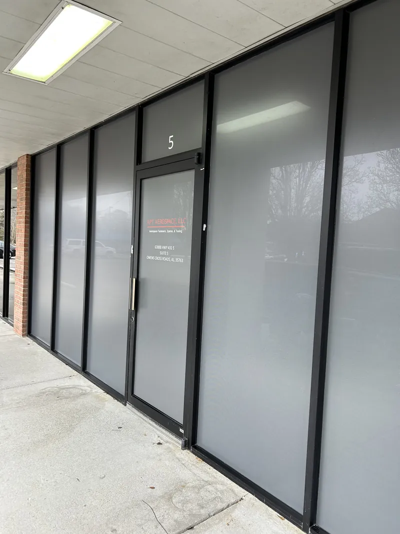 Full color perforated vinyl on a storefront