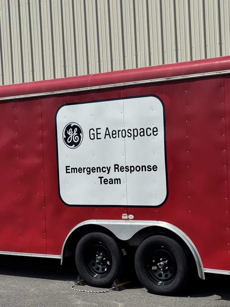 GE Aerospace response trailer graphics