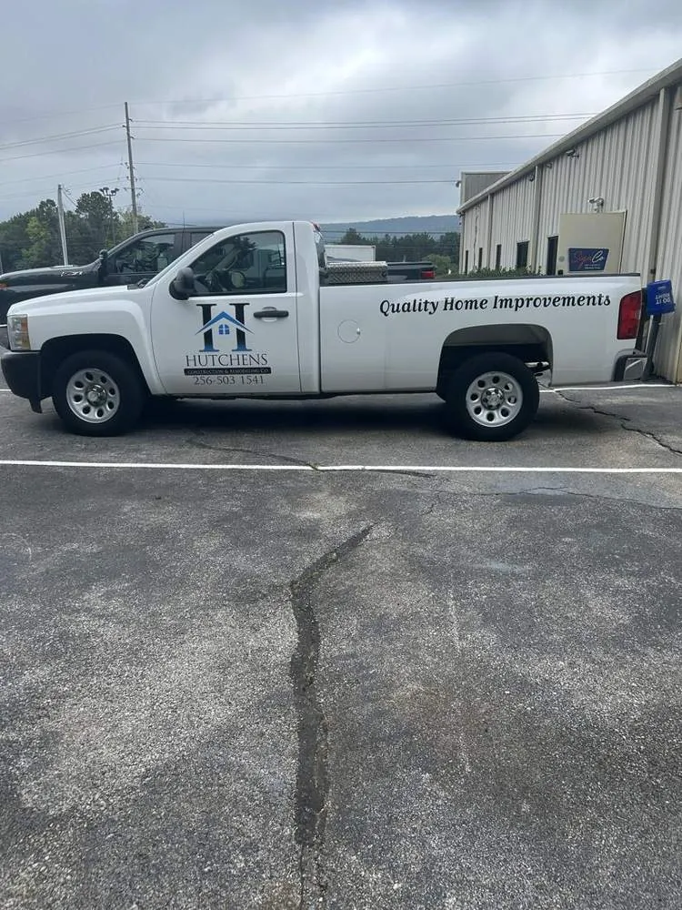 Truck lettering, Hutchens Construction