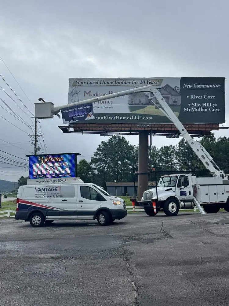 Static & LED billboards Madison River Homes