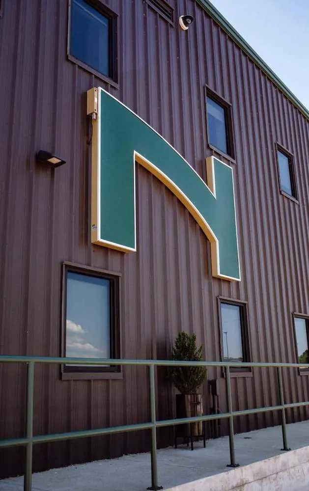 Dimensional logo letters, heavy industrial client