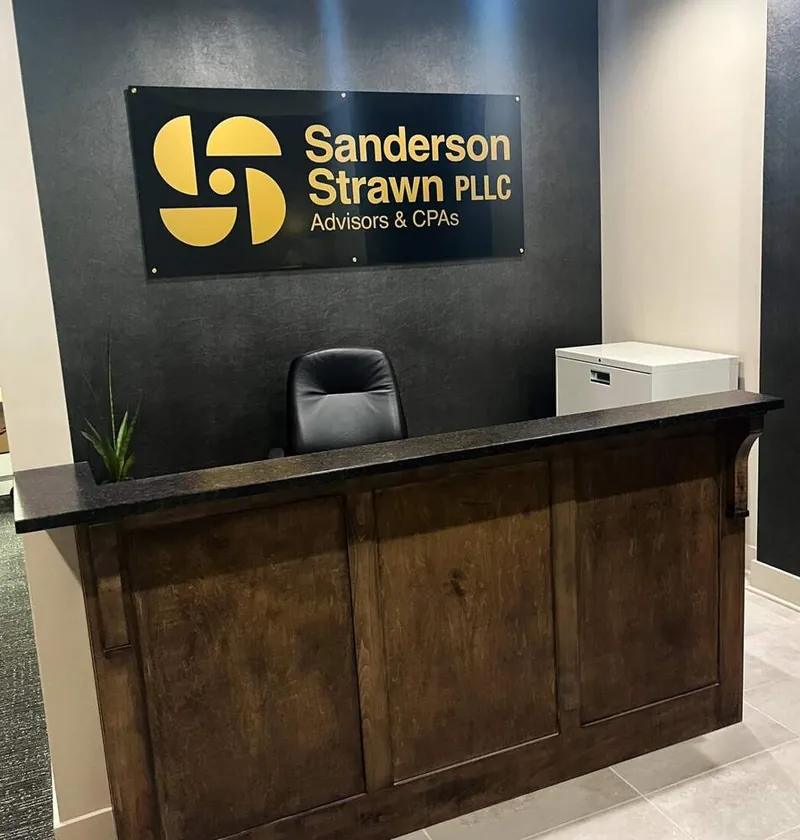 Reception logo, Sanderson Strawn