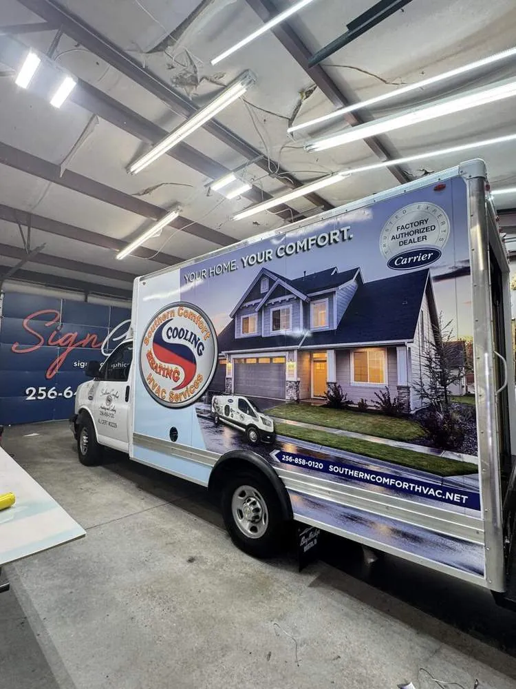 Box truck full wrap Southern Comfort HVAC